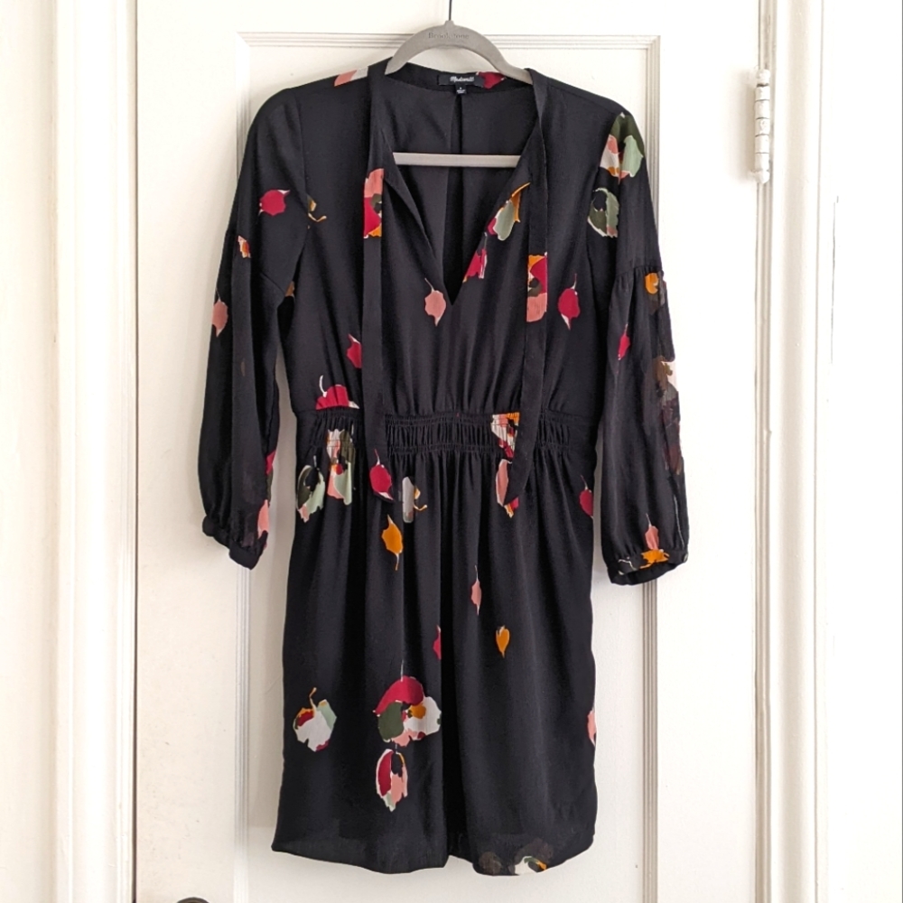 Madewell necktie dress in Painted Floral